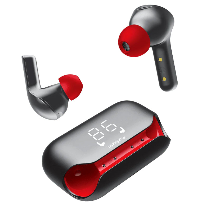 AirBud 400 Pro Wireless Earbuds With AI-Powered Pure Bass Smart ENC Call Noise Cancellation And LED Display